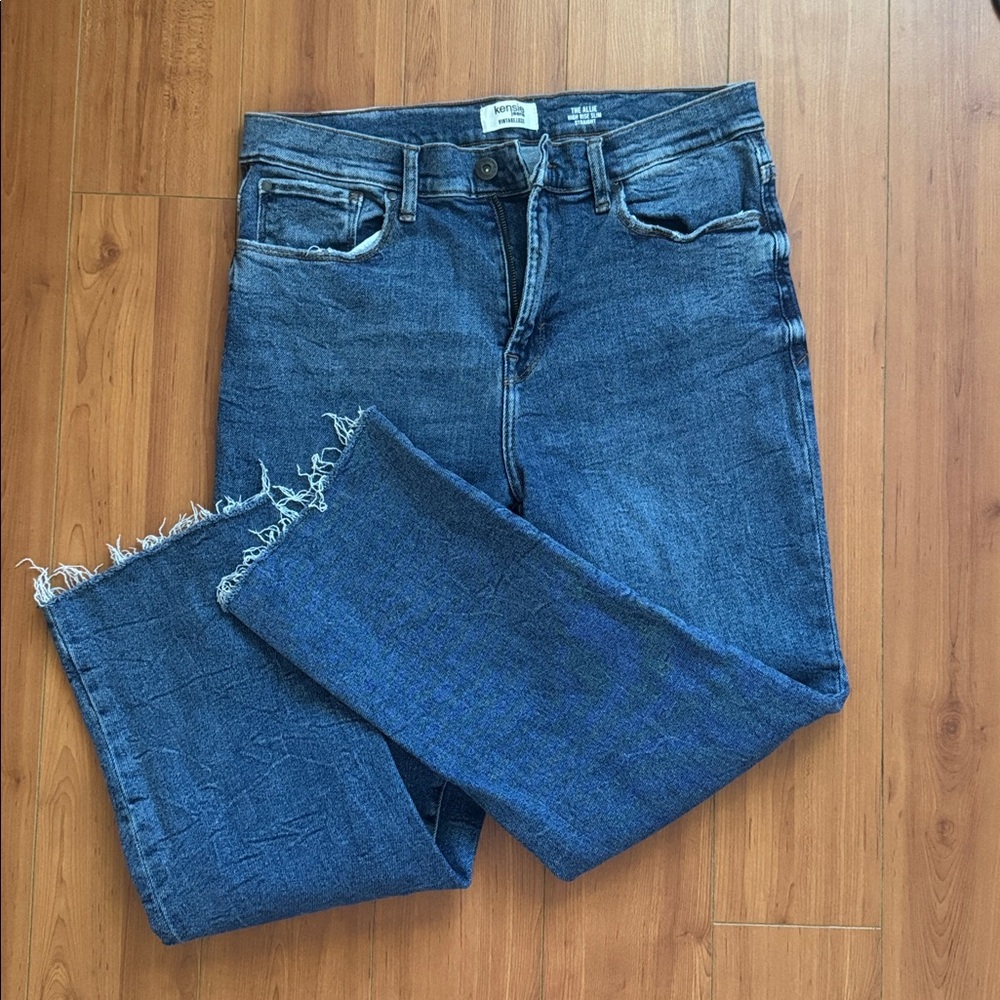 Kensie High Rise Slim Straight Jeans